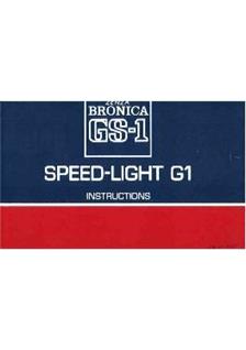 Bronica G 1 SpeedLite manual